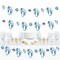 Big Dot of Happiness Baptism Blue Elegant Cross - Boy Religious Party DIY Decorations - Clothespin Garland Banner - 44 Pieces